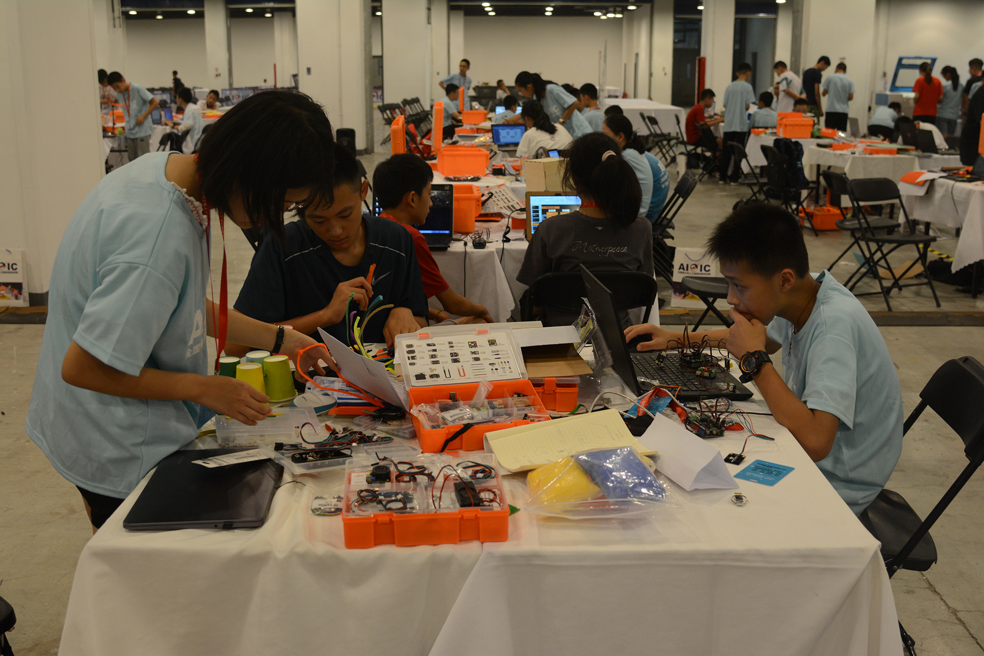 第三届全国青少年人工智能创新挑战赛-单片机专项赛，2019年8月北京.jpg